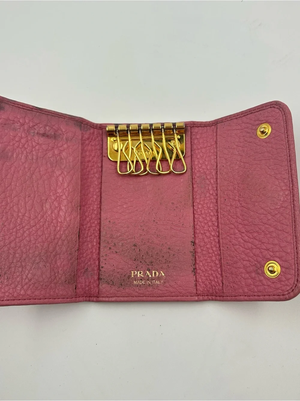 Prada pink pebbled